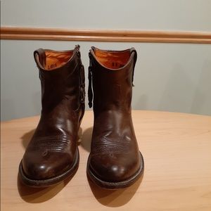 Lucchese leather cowboy boots